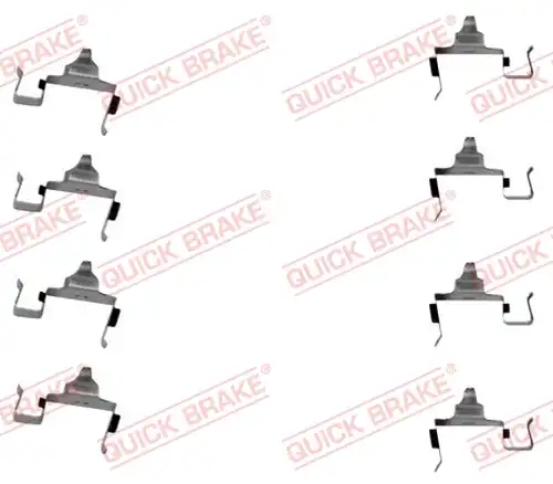 комплект принадлежности, дискови накладки QUICK BRAKE 109-1697