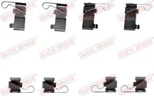 комплект принадлежности, дискови накладки QUICK BRAKE 109-1699