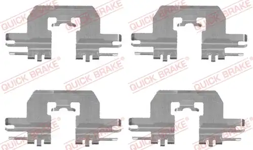 комплект принадлежности, дискови накладки QUICK BRAKE 109-1724