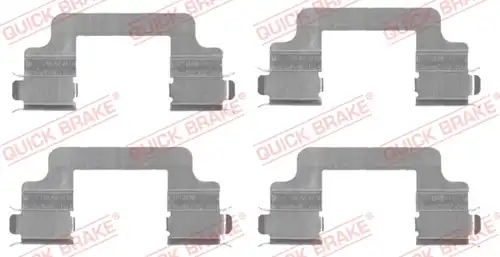 комплект принадлежности, дискови накладки QUICK BRAKE 109-1727