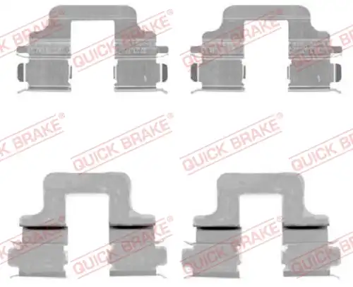 комплект принадлежности, дискови накладки QUICK BRAKE 109-1731