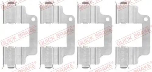 комплект принадлежности, дискови накладки QUICK BRAKE 109-1740