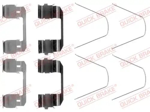 комплект принадлежности, дискови накладки QUICK BRAKE 109-1743