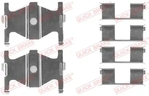комплект принадлежности, дискови накладки QUICK BRAKE 109-1754