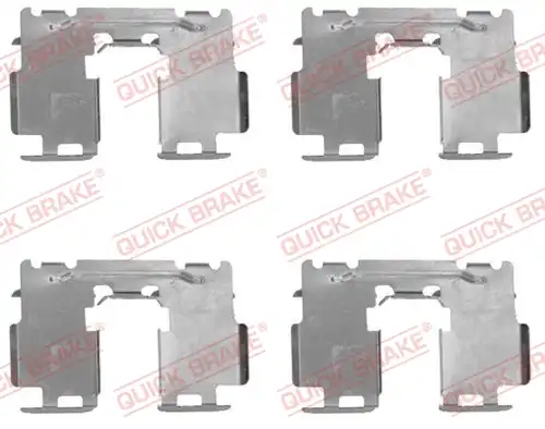 комплект принадлежности, дискови накладки QUICK BRAKE 109-1760