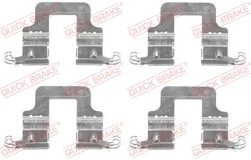 комплект принадлежности, дискови накладки QUICK BRAKE 109-1766