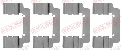 комплект принадлежности, дискови накладки QUICK BRAKE 109-1777