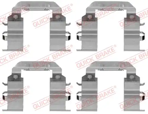 комплект принадлежности, дискови накладки QUICK BRAKE 109-1782