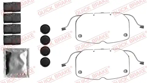 комплект принадлежности, дискови накладки QUICK BRAKE 109-1792