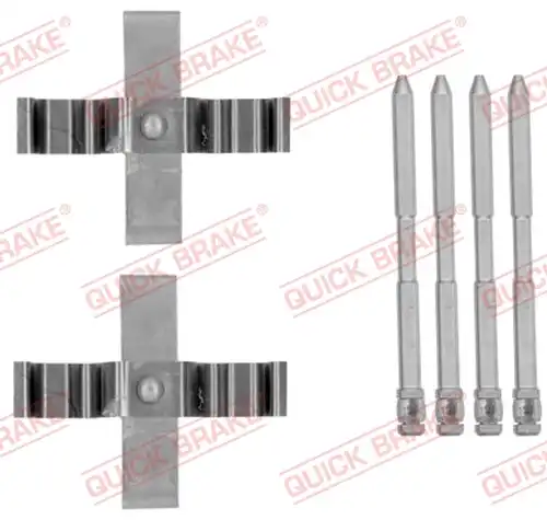 комплект принадлежности, дискови накладки QUICK BRAKE 109-1801