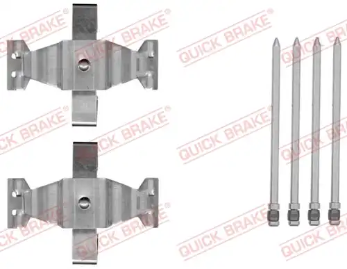 комплект принадлежности, дискови накладки QUICK BRAKE 109-1804