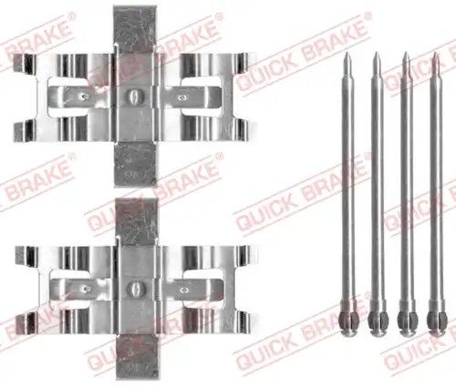 комплект принадлежности, дискови накладки QUICK BRAKE 109-1805