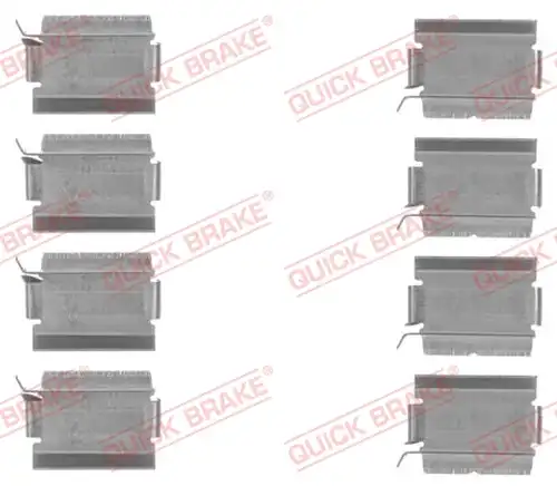 комплект принадлежности, дискови накладки QUICK BRAKE 109-1820