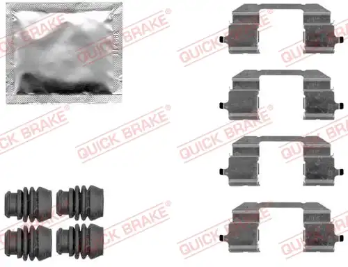 комплект принадлежности, дискови накладки QUICK BRAKE 109-1844