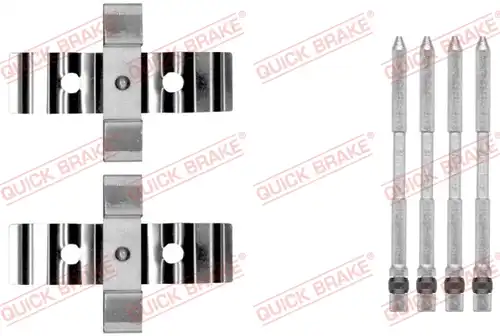 комплект принадлежности, дискови накладки QUICK BRAKE 109-1848