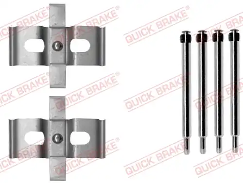 комплект принадлежности, дискови накладки QUICK BRAKE 109-1878