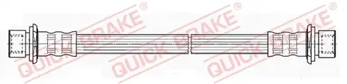 спирачен маркуч QUICK BRAKE 25.017