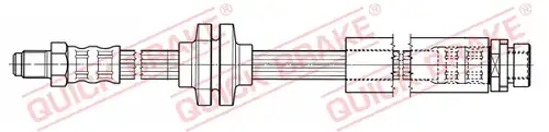 спирачен маркуч QUICK BRAKE 35.902