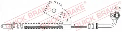 спирачен маркуч QUICK BRAKE 70.902