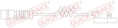 предупредителен контактен сензор, износване на накладките QUICK BRAKE WS 0111 A