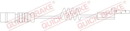 предупредителен контактен сензор, износване на накладките QUICK BRAKE WS 0117 A