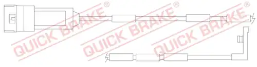 предупредителен контактен сензор, износване на накладките QUICK BRAKE WS 0119 A
