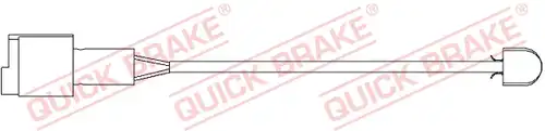 предупредителен контактен сензор, износване на накладките QUICK BRAKE WS 0149 A