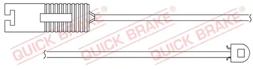 предупредителен контактен сензор, износване на накладките QUICK BRAKE WS 0150 A