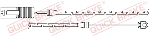 предупредителен контактен сензор, износване на накладките QUICK BRAKE WS 0152 A