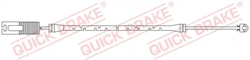 предупредителен контактен сензор, износване на накладките QUICK BRAKE WS 0153 A
