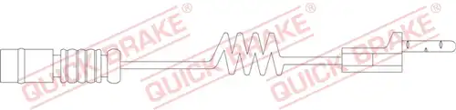 предупредителен контактен сензор, износване на накладките QUICK BRAKE WS 0168 A