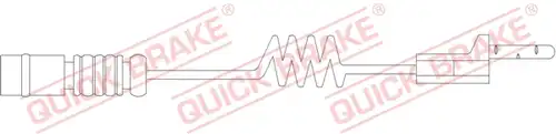 предупредителен контактен сензор, износване на накладките QUICK BRAKE WS 0183 A