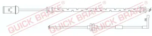 предупредителен контактен сензор, износване на накладките QUICK BRAKE WS 0194 A