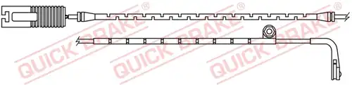 предупредителен контактен сензор, износване на накладките QUICK BRAKE WS 0203 A
