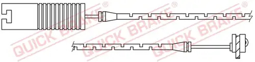 предупредителен контактен сензор, износване на накладките QUICK BRAKE WS 0205 A