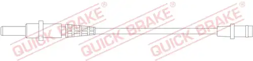 предупредителен контактен сензор, износване на накладките QUICK BRAKE WS 0208 A
