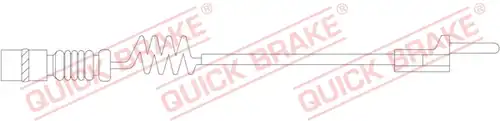 предупредителен контактен сензор, износване на накладките QUICK BRAKE WS 0210 A