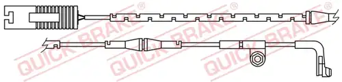 предупредителен контактен сензор, износване на накладките QUICK BRAKE WS 0222 A
