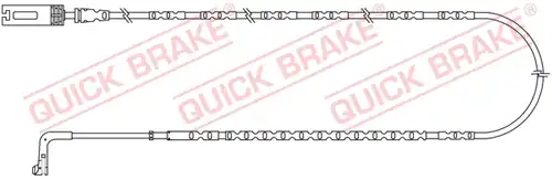 предупредителен контактен сензор, износване на накладките QUICK BRAKE WS 0247 A