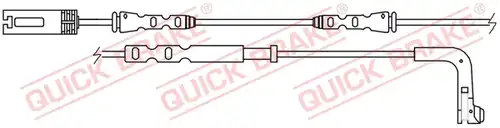 предупредителен контактен сензор, износване на накладките QUICK BRAKE WS 0250 A