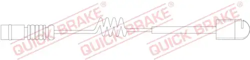 предупредителен контактен сензор, износване на накладките QUICK BRAKE WS 0251 A