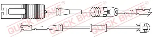 предупредителен контактен сензор, износване на накладките QUICK BRAKE WS 0253 A
