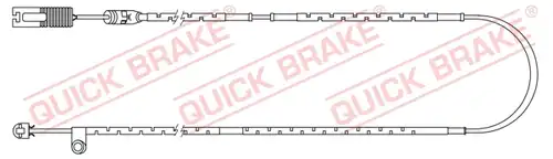 предупредителен контактен сензор, износване на накладките QUICK BRAKE WS 0254 A