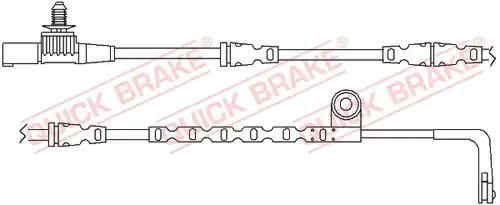предупредителен контактен сензор, износване на накладките QUICK BRAKE WS 0265 A