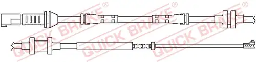 предупредителен контактен сензор, износване на накладките QUICK BRAKE WS 0285 A
