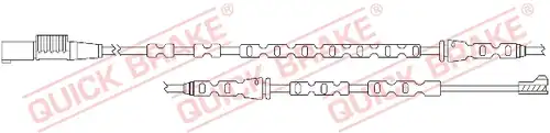 предупредителен контактен сензор, износване на накладките QUICK BRAKE WS 0294 A