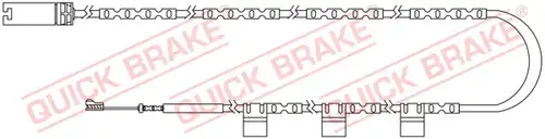 предупредителен контактен сензор, износване на накладките QUICK BRAKE WS 0300 A