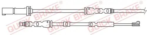 предупредителен контактен сензор, износване на накладките QUICK BRAKE WS 0303 A