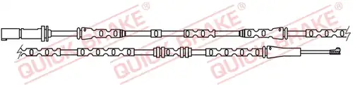 предупредителен контактен сензор, износване на накладките QUICK BRAKE WS 0304 A