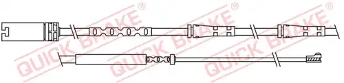 предупредителен контактен сензор, износване на накладките QUICK BRAKE WS 0307 A